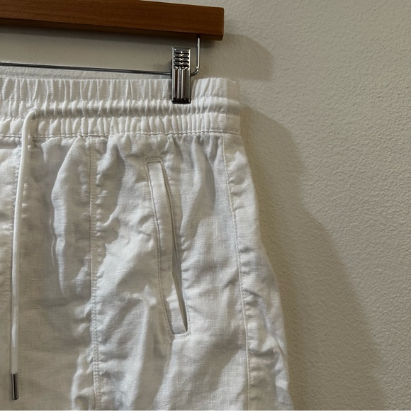 Athleta Women's Retreat Linen Mid Rise Short Size 4 Calla Lily - Picture 4 of 10